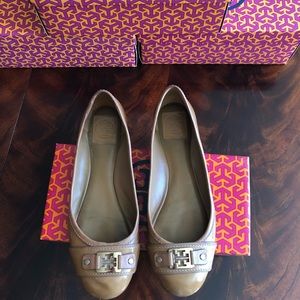 MUST GO!!!  TORY BURCH 11 Royal Tan Ballet Flats